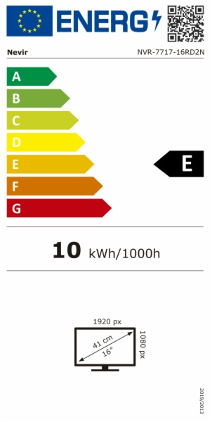 TELEVISOR LED NEVIR NVR-7717-16RD2-N